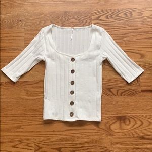 Button up sweater top